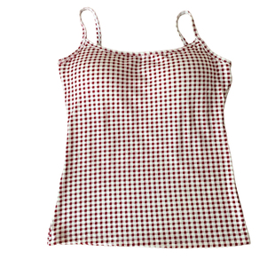 辣舞家2026本命年红色碎花波点保暖吊带女带胸垫修身内搭打底背心