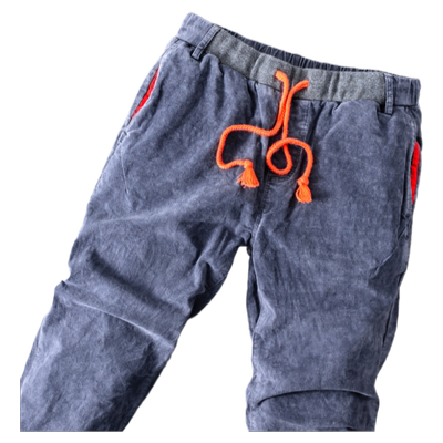 新款弹力百搭修身抽绳