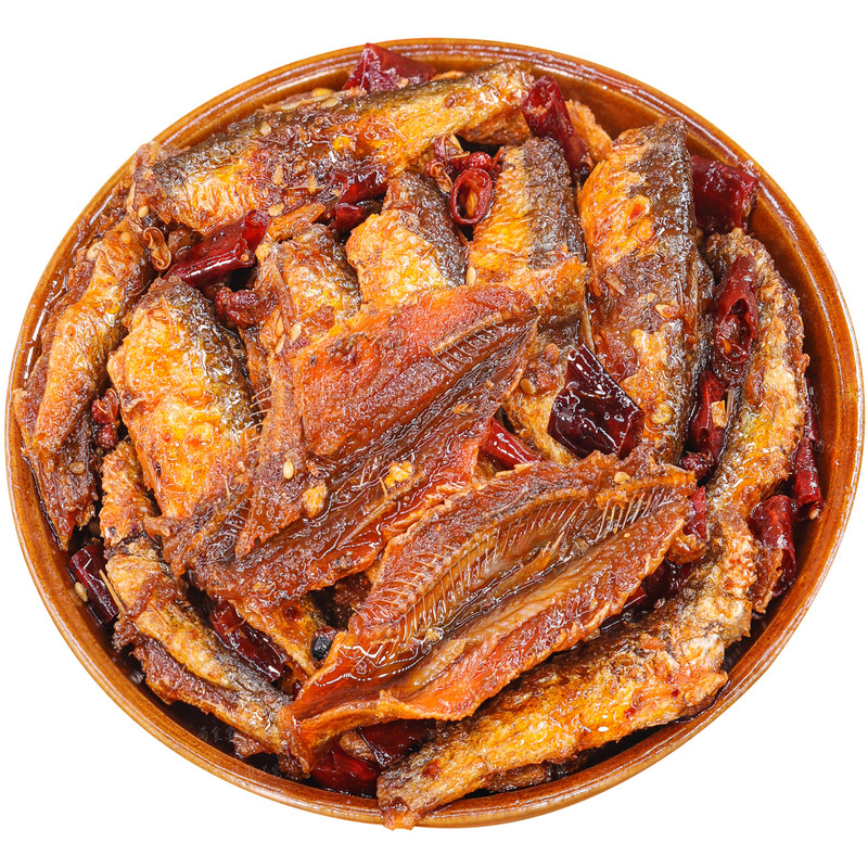 冷吃小鱼酥脆爽口麻辣鲜香解馋爽