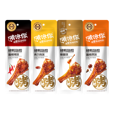 啃馋你烤鸭翅根70g年货零食