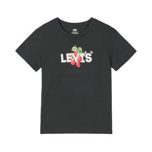 Levi's李维斯26年春夏新款女士美式复古休闲LOGO印花针织短袖T恤