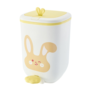 卡通垃圾桶脚踏式客厅儿童可爱少女房卧室双层带盖家用新款高颜值