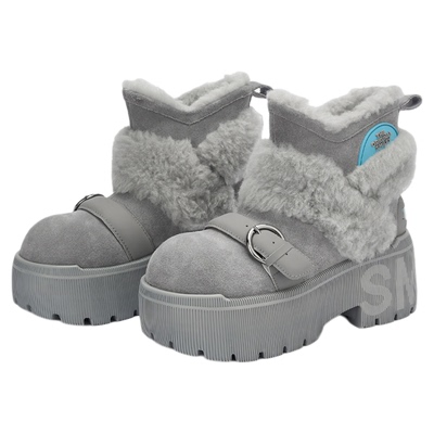 SMILEY厚底增高雪地靴