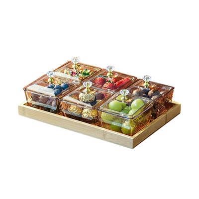 过年围炉煮茶果盘点心分格拼盘