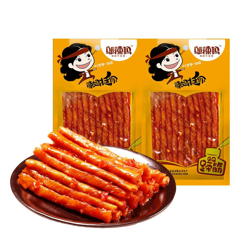 邬辣妈素蹄筋20包小包装豆条麻辣条