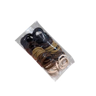 发圈橡皮筋女扎头高弹力耐用皮套网红简约黑色头绳粗马尾不伤发