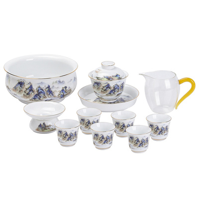 景德镇旗舰店陶瓷家用千里江山