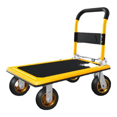 加厚折叠钢板小推车家用拉货