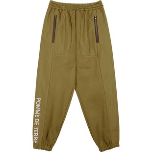 蓬马大童长裤子束脚logo印花运动风秋冬装男女儿童pomme de terre