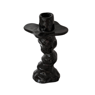 Click家居欧式手捏不规则烛台创意陶瓷艺术摆件北欧风格烛光晚餐