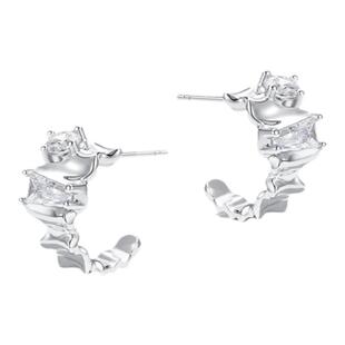 洞天TONETALE冰川耳钉女百搭冷淡风小众轻奢原创设计