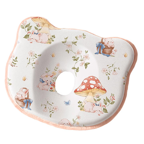 婴儿定型枕0到6个月以上纠正头型矫正防偏头1岁3硅胶新生宝宝枕头