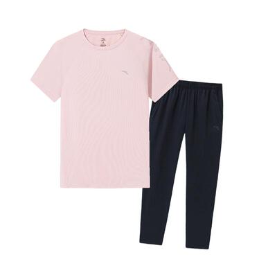 安踏女士运动套装速干透气两件套