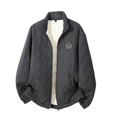 男生冬装外套2025新款加厚棉服