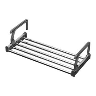 AISEN阳台晾衣架护栏窗台窗外晾晒架防盗网栏杆伸缩置物架晒鞋架