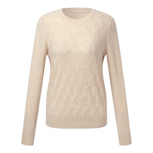 首降|歌莉娅全羊绒毛织衫上衣女2025新款冬季高知穿搭打底衫