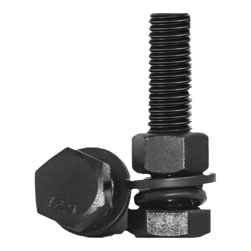 12.9级高强度螺栓外六角全牙螺丝螺母套装大全组合M6M8M10M12M16M