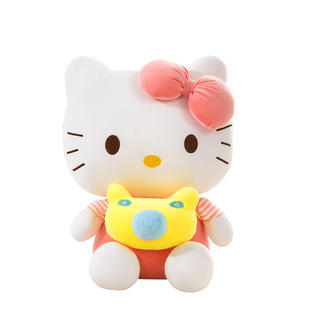 可爱泡泡机HelloKitty玩偶相机哈喽kt猫陪伴安抚治愈毛绒玩具公仔