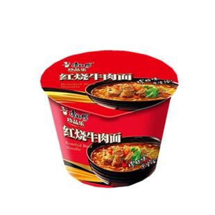 清真 康师傅经典方便面红烧牛肉面桶装整箱宿舍口味混搭泡面包邮