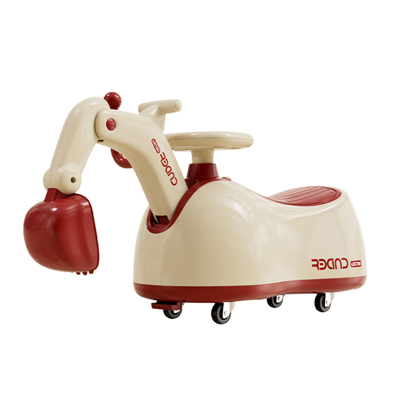 儿童花生车扭扭车溜溜车男女宝宝1-3岁防侧翻挖掘机玩具周岁礼物