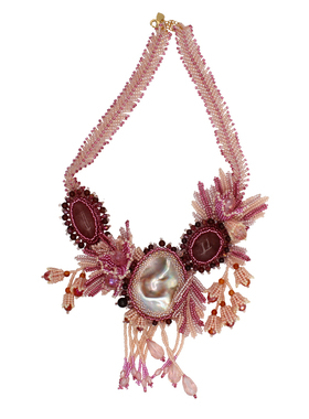 重工手作天然巴洛克珍珠轻奢颈链