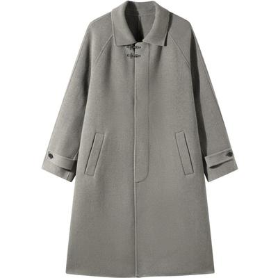 GXG男装 多色飞机扣设计时尚长款羊毛大衣外套 2024冬季品