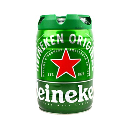 荷兰原装进口喜力铁金刚5L桶装啤酒生啤精酿扎啤鲜啤