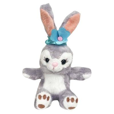 网红紫色兔子毛线蛋糕装饰