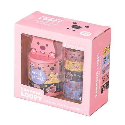 【韩国进口】zanmangloopy手账胶带可爱loopy卡通和纸胶带整卷手帐套装贴纸日记diy拼贴素材ins风少女心文具