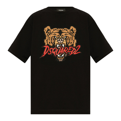 D2次方男士奢潮虎头时尚短袖T恤