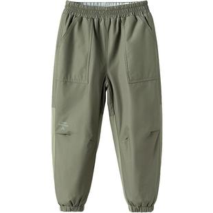 森马儿童加绒裤子冬装三防耐磨加厚保暖棉裤男童女童运动休闲长裤