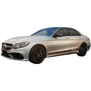 适用奔驰AMG拉花C级CLA贴纸A级A35L C63 C43车身贴C200 C260L侧裙
