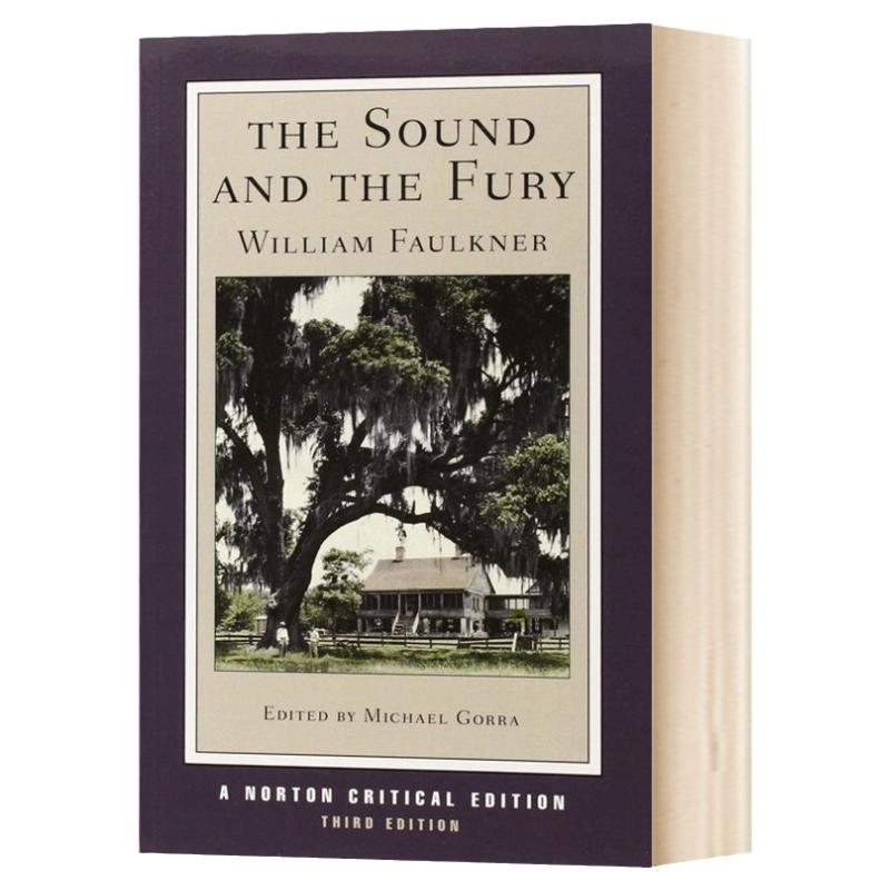 喧嚣与躁动 诺顿文学解读系列 英文原版 The Sound and the Fury 喧哗与骚动 美国文学选集Norton Anthology 进口英语书籍