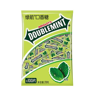 绿箭口香糖100片箭牌清凉清新口气接吻糖果小零食亲嘴糖大礼包
