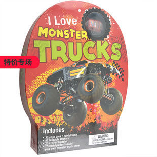 【现货】I Love Monster Trucks我喜欢：怪兽卡车 儿童游戏 英文原版适合3-6岁