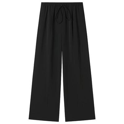 OCHIRLY欧时力抽绳拖地直筒长裤