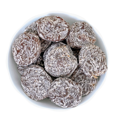 无核雪花盐津梅饼罐装250克