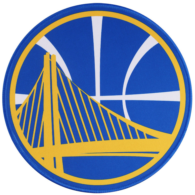 NBA湖人火箭队标志LOGO队徽圆形笔记本鼠标垫小加厚锁边便携个性