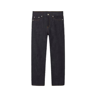 TRENDYWU 极简“静奢”水洗原色复古宽松质感直筒挺括休闲牛仔裤