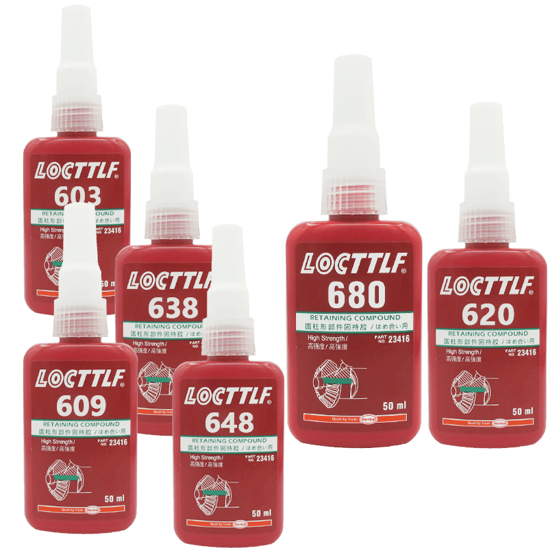 locttlf乐秦680轴承胶水圆柱形部件固持胶603 609 620 638 648厌氧胶高强度接头锁紧固定防松防漏耐