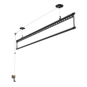 单杆晾衣架升降手摇器阳台单排晾衣杆单根式手动小晒衣架单杠凉衣