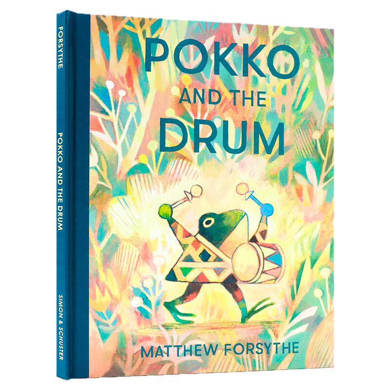 波可和她的鼓 青蛙与鼓 Pokko and the Drum 英文原版绘本 精装大开全彩绘本 Matthew Forsythe插画 儿童故事书4-8岁