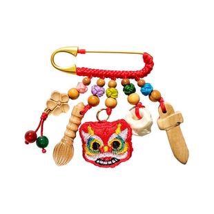 婴幼儿压下惊别针宝宝外出孕妇孕妈压下惊别针桃木剑狗牙猪惊骨