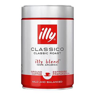 illy意利咖啡豆原罐装进口阿拉比卡中度烘焙手冲意式精品250g罐装
