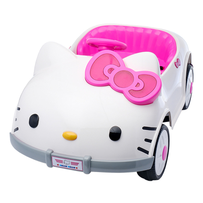 儿童电动车四轮汽车可坐人2025新款女孩公主款玩具遥控宝宝车KT猫