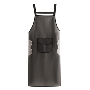 围裙加长加大防水油家用厨房做饭大号水产洗碗餐厅工作服定制LOGO