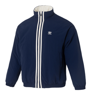 Adidas三叶草男子 时尚拼接字母可双面穿运动棉服 KC0094 KC0093