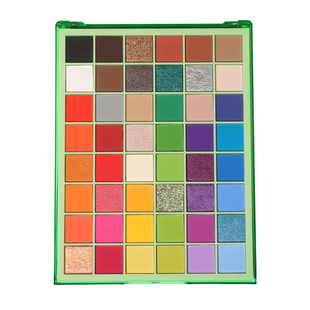 ucanbe彩色眼影盘48色超火多色系蓝紫色儿童舞台妆演出化妆师专用