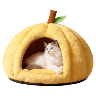 猫窝四季通用冬季狗窝半封闭安全感睡窝蒙古包猫屋南瓜加厚宠物窝