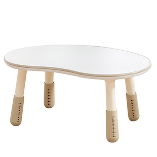 nanx实木花生桌双背儿童沙发椅套装可升降宝宝座椅幼儿园阅读桌子